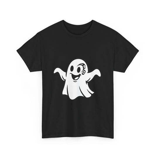 Tough Ghost T-Shirt - Cartoon Sheet Ghost with Tyson-Style Tattoo