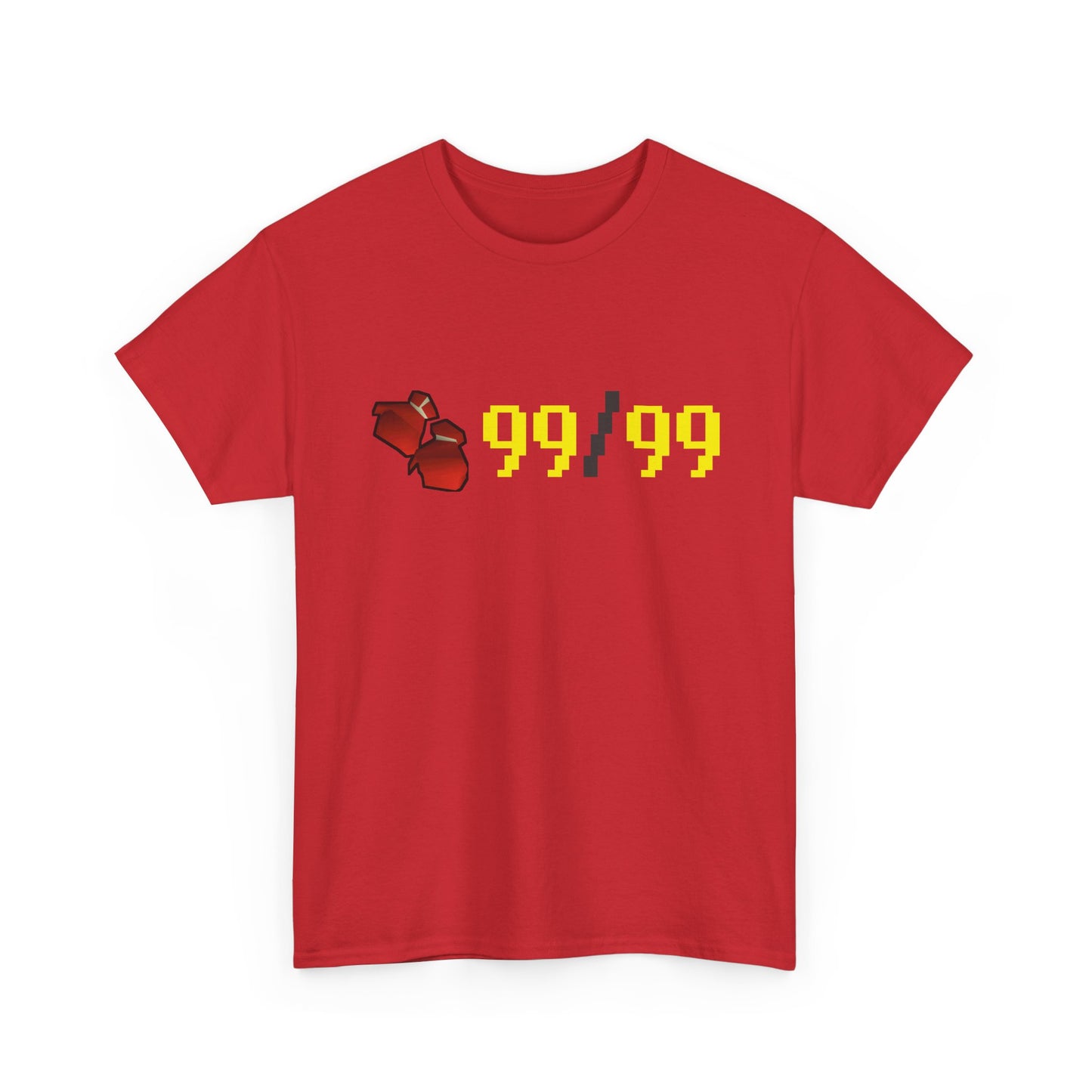 99/99 Combat Skill Maxed - Retro RPG Boxing Tee (Pixel Art Gamer Shirt)